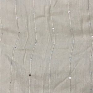 Sequined cream scarf from Ann Taylor
